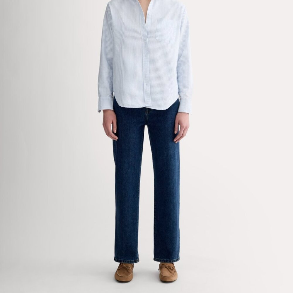 NWT Everlane Women's Way-High Jean in Vintage Indigo, Size 30, 29.5” Inseam